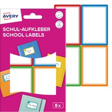 Avery Buch-Etiketten, Papier, bunt, Bunt, 44 x 64 mm