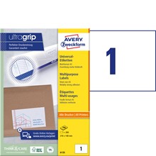 Avery Zweckform Universal-Etiketten auf A5 Bogen, 210 x 148 mm, 200 Bögen