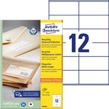 Avery Zweckform Recycling Etiketten 105x48 mm, 100 Bögen