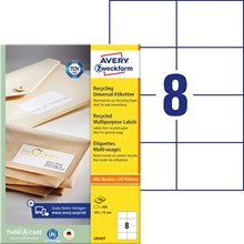 Avery Zweckform Recycling Etiketten, 105x74 mm, 100 Bogen