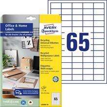 Avery Zweckform Recycling Etiketten 38,0x21,2 mm, 10 Bögen