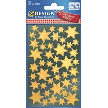 Z-Design Sticker Glanzfolie Sterne gold
