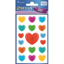 Z-Design Papier Sticker Herzen 3D