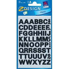 Z-Design Buchstaben wetterfest, schwarz, Schrift Univers Medium 38pt