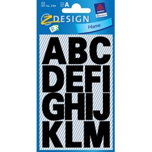 Z-Design Buchstaben wetterfest, schwarz, Schrift Univers Bold 100pt