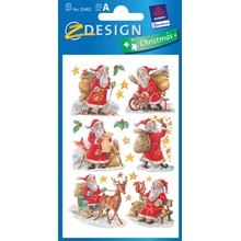 Z-Design Weihnachtliche Sticker Nikolaus