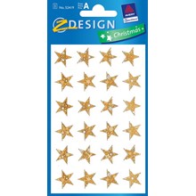 Z-Design Weihnachtssticker Effektfolie Sterne 1B
