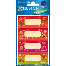 Z-Design Papier Sticker, Smiley Widmung oval