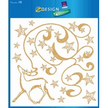 Z-Design Weihnachten Fensterschmuck Hirsch gold