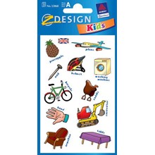 Z-Design Papier Englisch-Lernsticker, Alltag