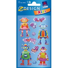 Z-Design 3D Sticker, Roboter-Liebe
