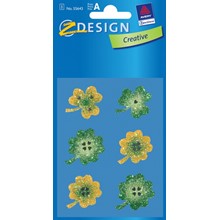Z-Design Sticker Glamour Kleeblätter