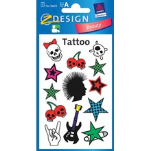 Z-Design wasserfeste Tattoos, Punk