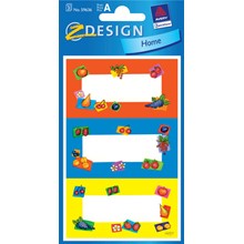 Z-Design Haushaltsetiketten Sticker, bunte Flächen