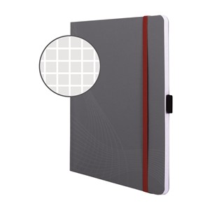 AVERY Zweckform Notizio Notizbuch A5 - Hellgrau Mit Lesezeichen-Lineal & Mikroperforation