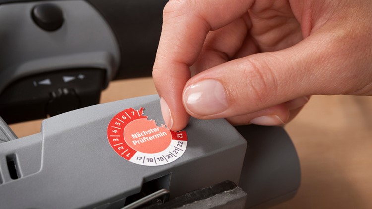 Prüfplaketten - Abziehsicher