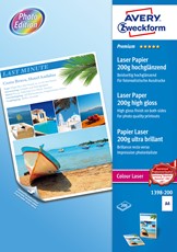 Avery Zweckform Premium Colour Laser Papier hochglänzend A4 200g