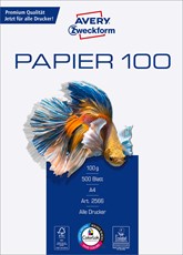 Avery Zweckform Bright White Inkjetpapier, hochweiß, A4, 100 g, 500 Blatt