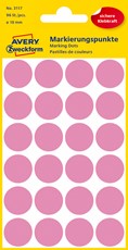 Avery Zweckform Markierungspunkte Ø 18 mm, 96 Etiketten, rosé