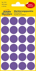 Avery Zweckform Markierungspunkte Ø 18 mm, 96 Etiketten, violett