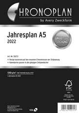 Chronoplan Jahresplan A5, 2022