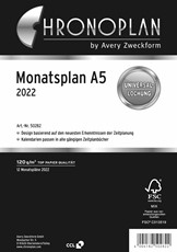 Chronoplan Monatsplan A5, 2022