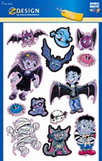 Avery Zweckform Glitter Sticker, Vampir, 13 Aufkleber