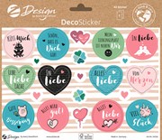Z-Design Trend Sticker DEKO, Liebe & Glück, 42 Aufkleber