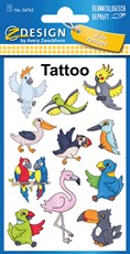 Z-Design Kids Tattoo Exotische Vögel
