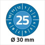 Avery Zweckform Prüfplaketten Ø 30 mm, blau