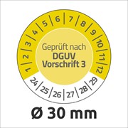 Avery Zweckform Prüfplaketten Ø 30 mm, gelb