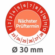 Avery Zweckform Prüfplaketten Ø 30 mm, rot