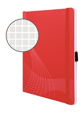 Avery Zweckform Softcover Notizbuch notizio, gebunden, kariert, DIN A5, rot