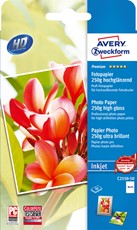 Avery Zweckform Premium Inkjet Photopapier, 10x15cm, 250 g