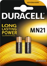 Duracell Security-Batterie MN21, 2er Pack
