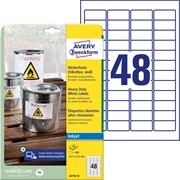 Avery Zweckform Etiketten 45,7 x 21,2 mm, wetterfest, Inkjet