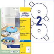 Avery Zweckform CD-Etiketten SuperSize, spezialbeschichtet