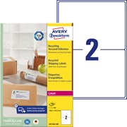 Avery Zweckform Recycling Etiketten 199,6x143,5 mm, 100 Bögen