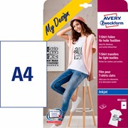 Avery Zweckform T-Shirt-Folie für helle Textilien, A4