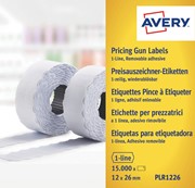 Avery Zweckform Etikett 12x26mm weiss für 1-zeilige Handauszeichner wiederablösbar