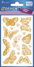 Z-Design Papier Sticker Schmetterling geprägt
