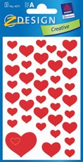 Z-Design Sticker Herzen