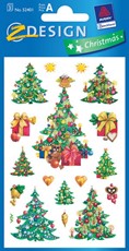 Z-Design Weihnachtliche Sticker Weihnachtsbäume