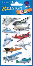 Z-Design Sticker Metallic Flugzeuge