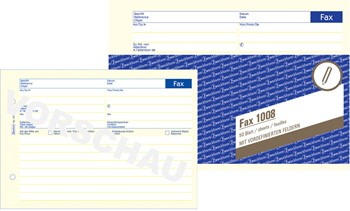 Avery Zweckform 1008, Fax-Vordruck, 3-sprachig, A5 quer, 50 Blatt