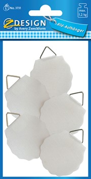 Z-Design 3731, Home - Bildaufhänger 40mm, weiß, 5 Stück