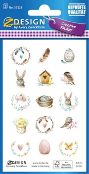 Z-Design Oster Sticker, Papier, Oster-Boho-Sticker, bunt, 30 Aufkleber (Avery Zweckform 39223)
