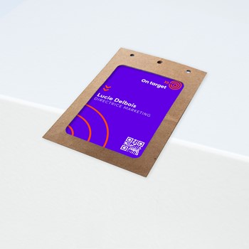 Avery Zweckform 4839XL, XL Namensschilder-Taschen aus Karton 105x148mm (A6) inkl. Einsteckschilder, 50 Stück