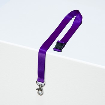 Avery Zweckform 4842P, Lanyards, Textilband mit Karabiner, 15 x 440 mm, violett, 10 Stück