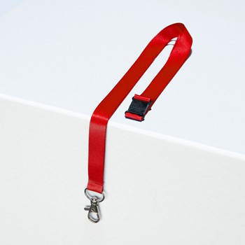 Avery Zweckform 4842R, Lanyards, Textilband mit Karabiner, 15 x 440 mm, rot, 10 Stück